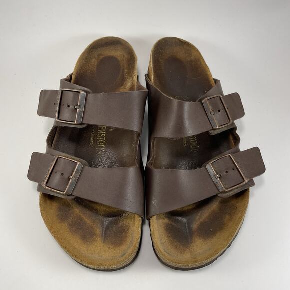 Birkenstock Arizona Slide Sandals Mens Size 42 US Size 9-9.5 Brown BirkoFlor - Picture 9 of 9